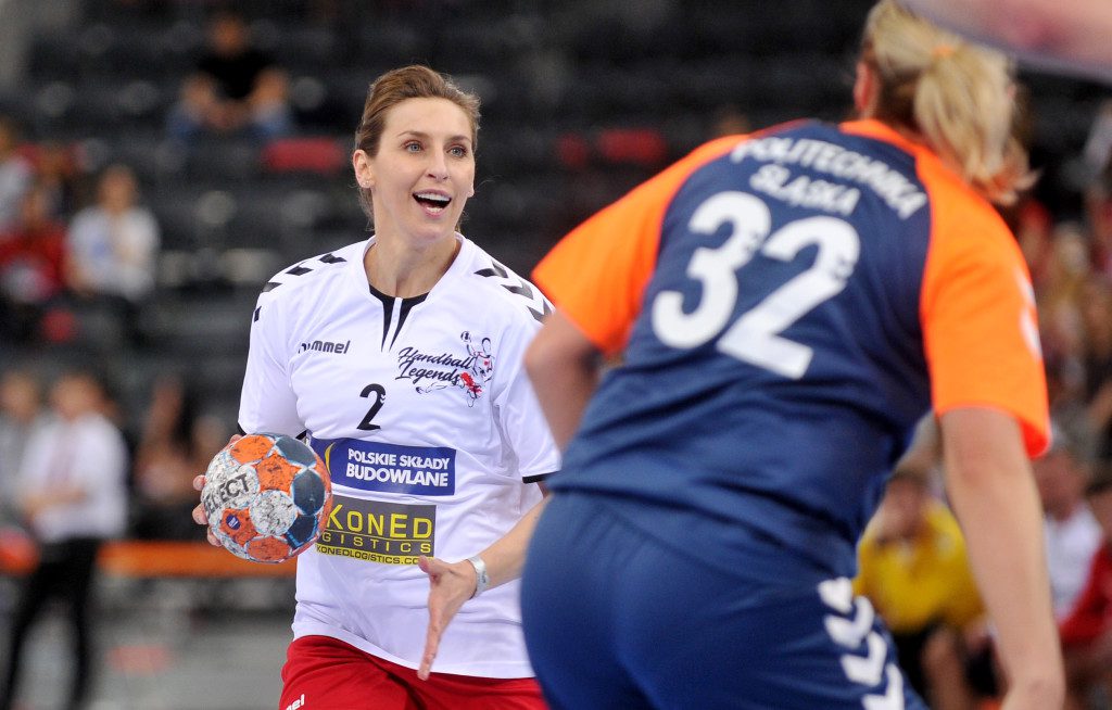 2019.04.10 Gliwice Pilka reczna Mecz Handball Legends N/z Iwona Niedzwiedz Foto Rafal Rusek / PressFocus