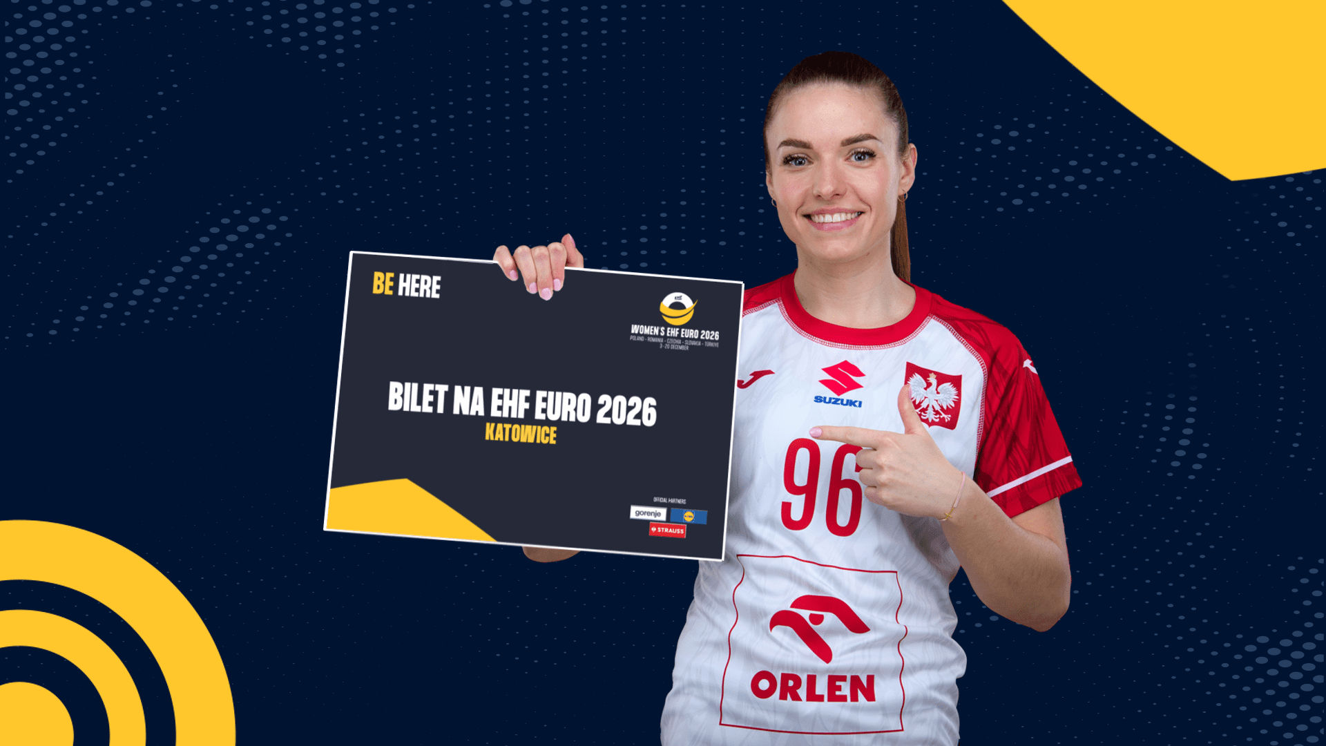 Wygraj podwójny bilet na Mistrzostwa Europy Kobiet 2026!