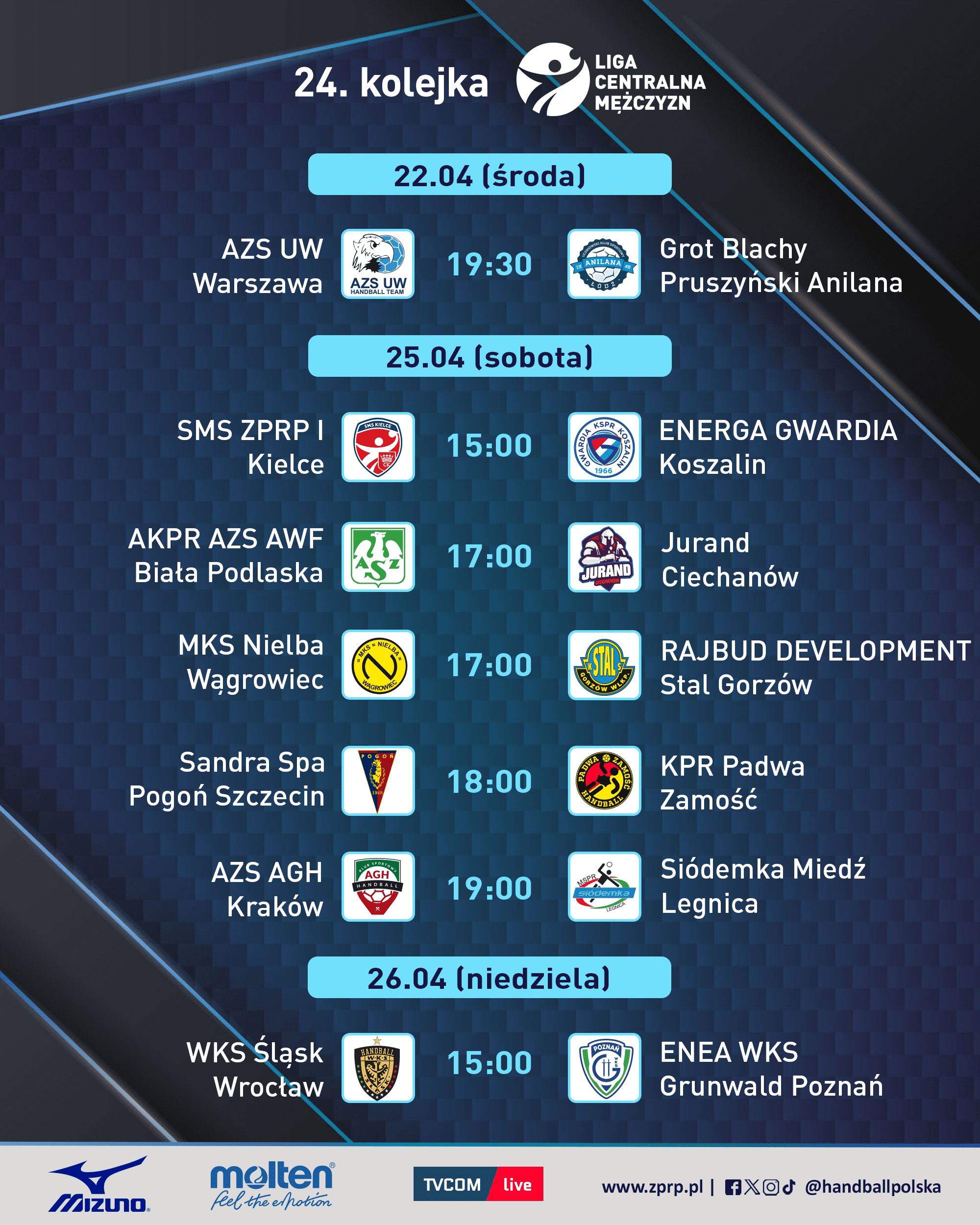 LCM: Lider pod presją, dół tabeli w ogniu – zapowiedź 24. serii Ligi Centralnej Mężczyzn