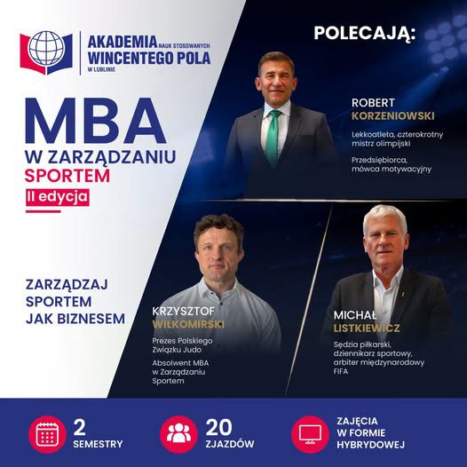 Rusza II edycja studiów MBA w zarządzaniu sportem